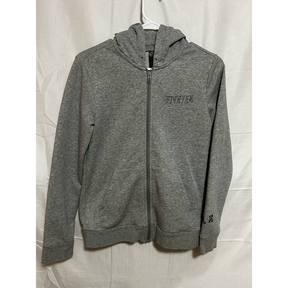 Adidas Five Ten Stone Summit Team Hoodie Small Gray Zip Climbing